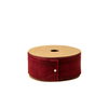 Wide Velvet Ribbon on Spool - Crimson Red