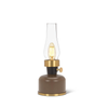 Small Lantern LED Lamp w/Chimney - Coffee 9"H
