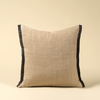 Selvage Linen Pillow - Charcoal