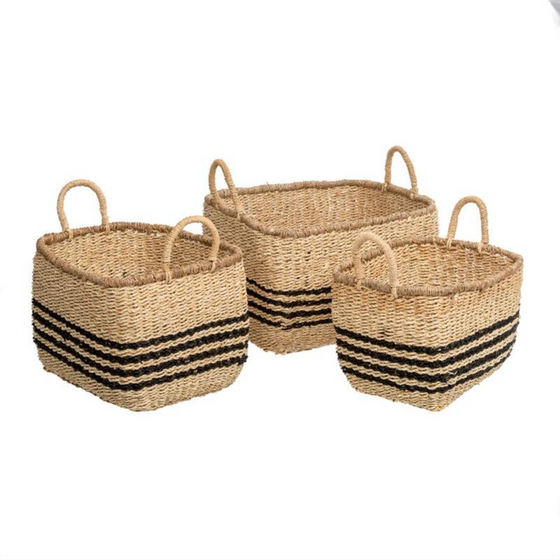 Juniper Striped Basket