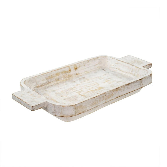 Whitewashed Dough Bowl