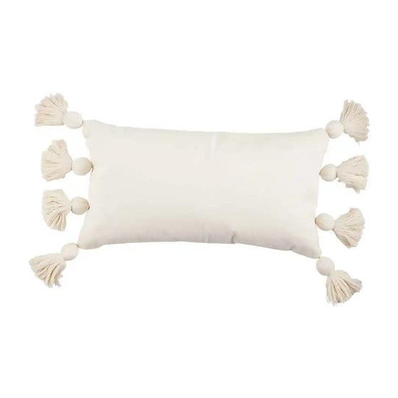 Chunky Lumbar Tassel Pillow