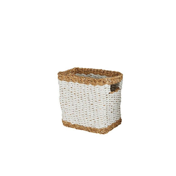 White Seagrass Basket