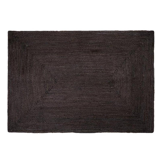 Textured Braided Rug - Black