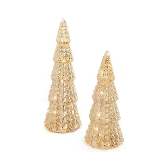 Gold Glass Christmas Tree