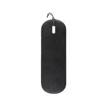  Textured Wood Oval Board - Black