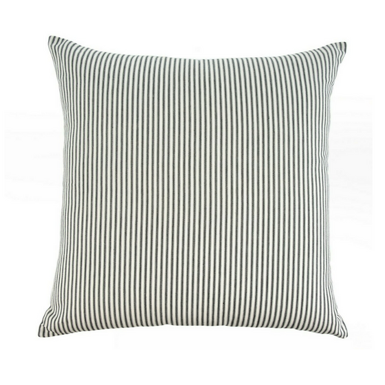 Black Ticking Cushion