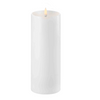 White Pillar Battery Candle