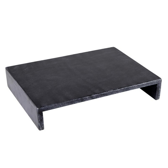 Black Marble Waterfall Pedestal