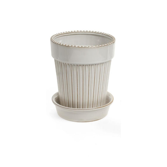 White Ceramic Planter