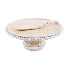  Wood Beaded Cake Stand