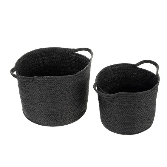 Hillview Seagrass Basket - Black