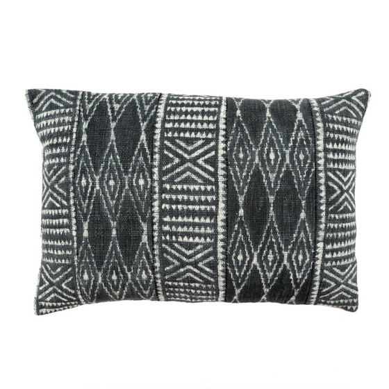 Indigo Dabu Lumbar Pillow