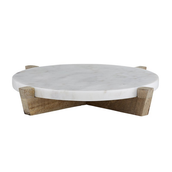 Marble Board with Wooden Stand