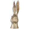 Distressed Gold Rabbit Bust
