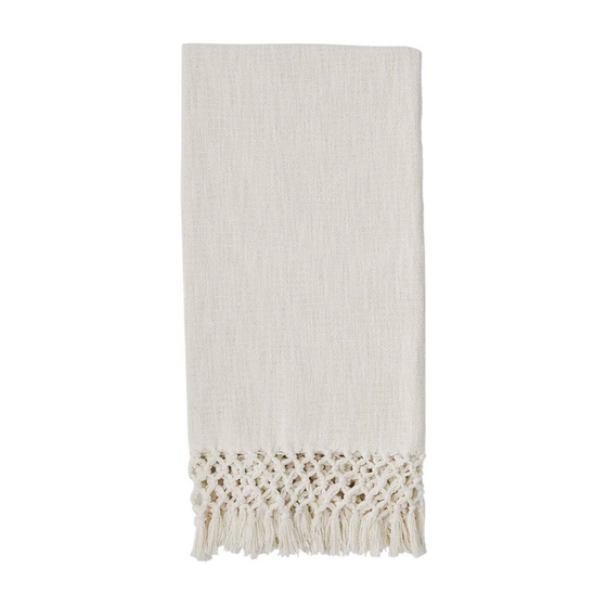 Macramé Throw - White