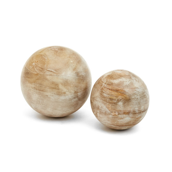 Decorative Whitewash Wooden Ball
