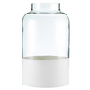 Bottle Vase with Matte White Base