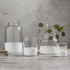 Bottle Vase with Matte White Base
