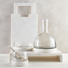 Marble & Glass Wine Carafe White